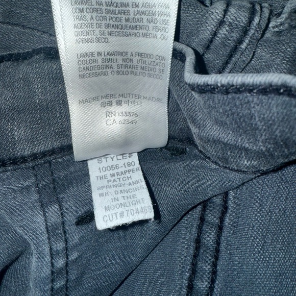 MOTHER The Wrapper Patch Springy Ankle Jeans in Dancing in the Moonlight Gray 28 - Picture 15 of 16